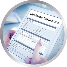 Business insurance document being viewed on tablet