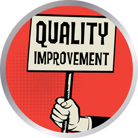 Quality improvement sign
