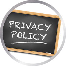 Privacy Policy written on blackboard